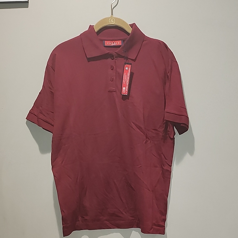 NWT Classic Ladies Maroon Polo Shirt
